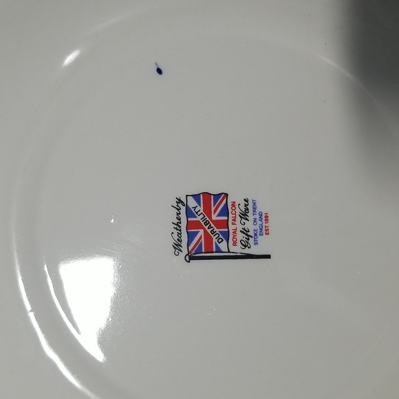 Weatherby Royal Falcon Decorative Plate #2 Cries Of London - Fine Black Cherries - Picture 7 of 7